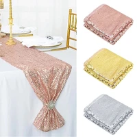 2022 new high density sequin embroidered table flag full of stars table flag wedding decoration mediterranean sequin table flag
