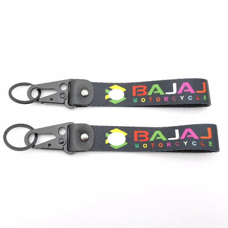 

Motorcycle Keychain Nylon Thermal Transfer Key Ring Tags Buckle Gift Race Refit For Bajaj Dominar 400 Xcd 125 Pulsar Accessories