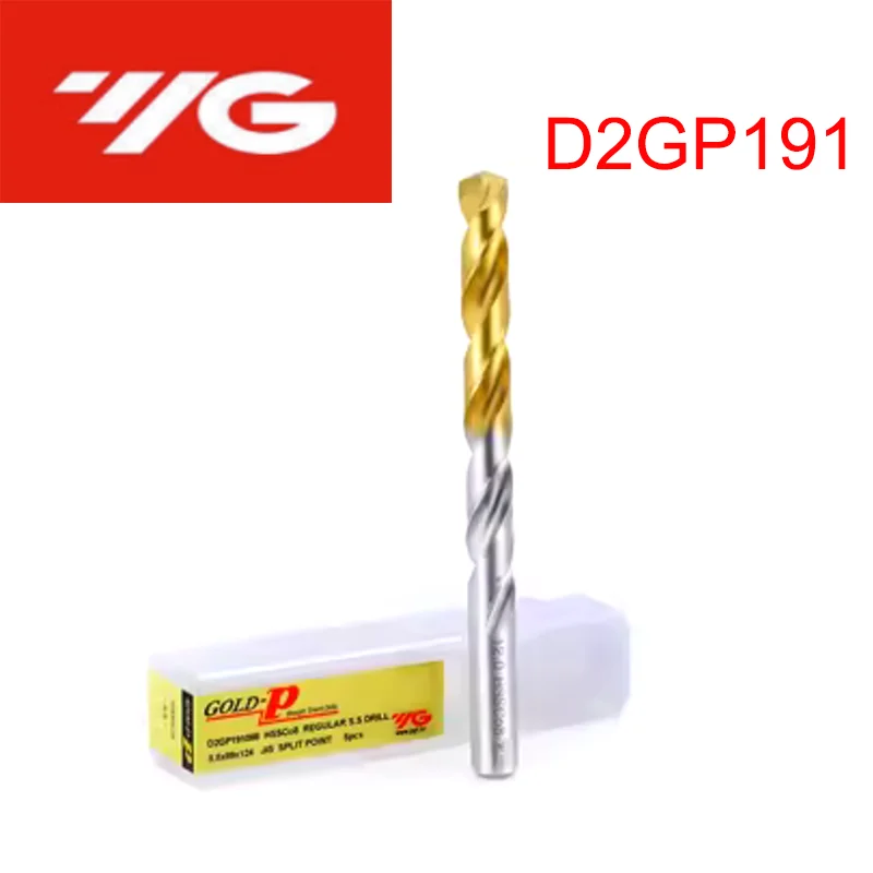 

Korea Original YG 10PCS D2GP191 HSS-Co8 Straight Shank Twist Drill 1 2 3 4 5 6 7 8 9 10 11 12 13 mm Drills Bit