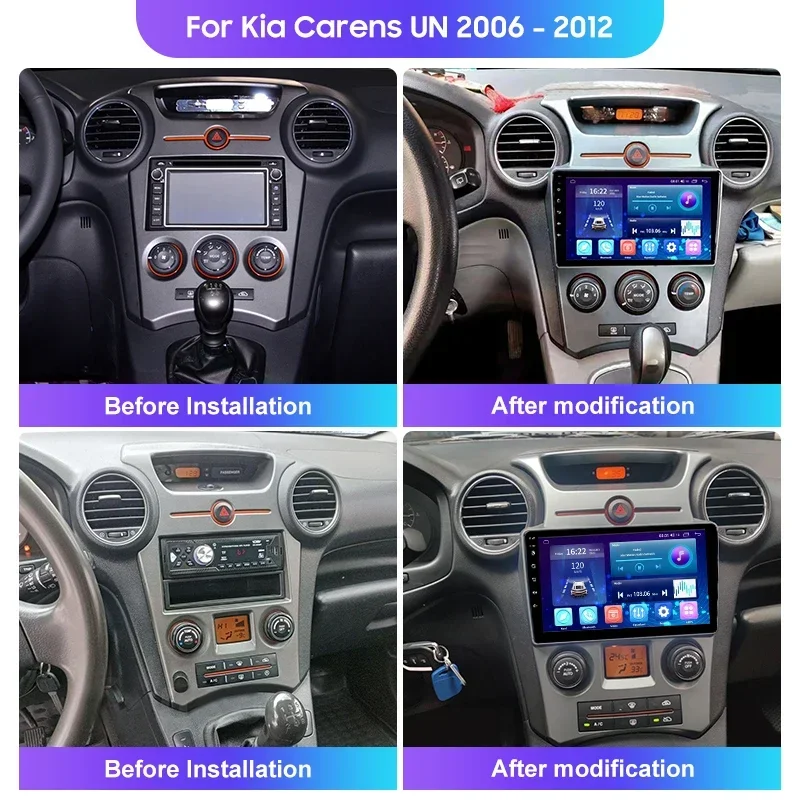 Фото Автомобильное радио для Kia Carens 2006-2012, авторадио, мультимедийный видеоплеер, стереостанция 1, Android, GPS-навигация, 2DIN DSP №2