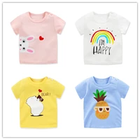 2022 summer children short sleeve t shirts for boy girl printed bear baby top1 8years baby girls t shirts toddler girls clothes