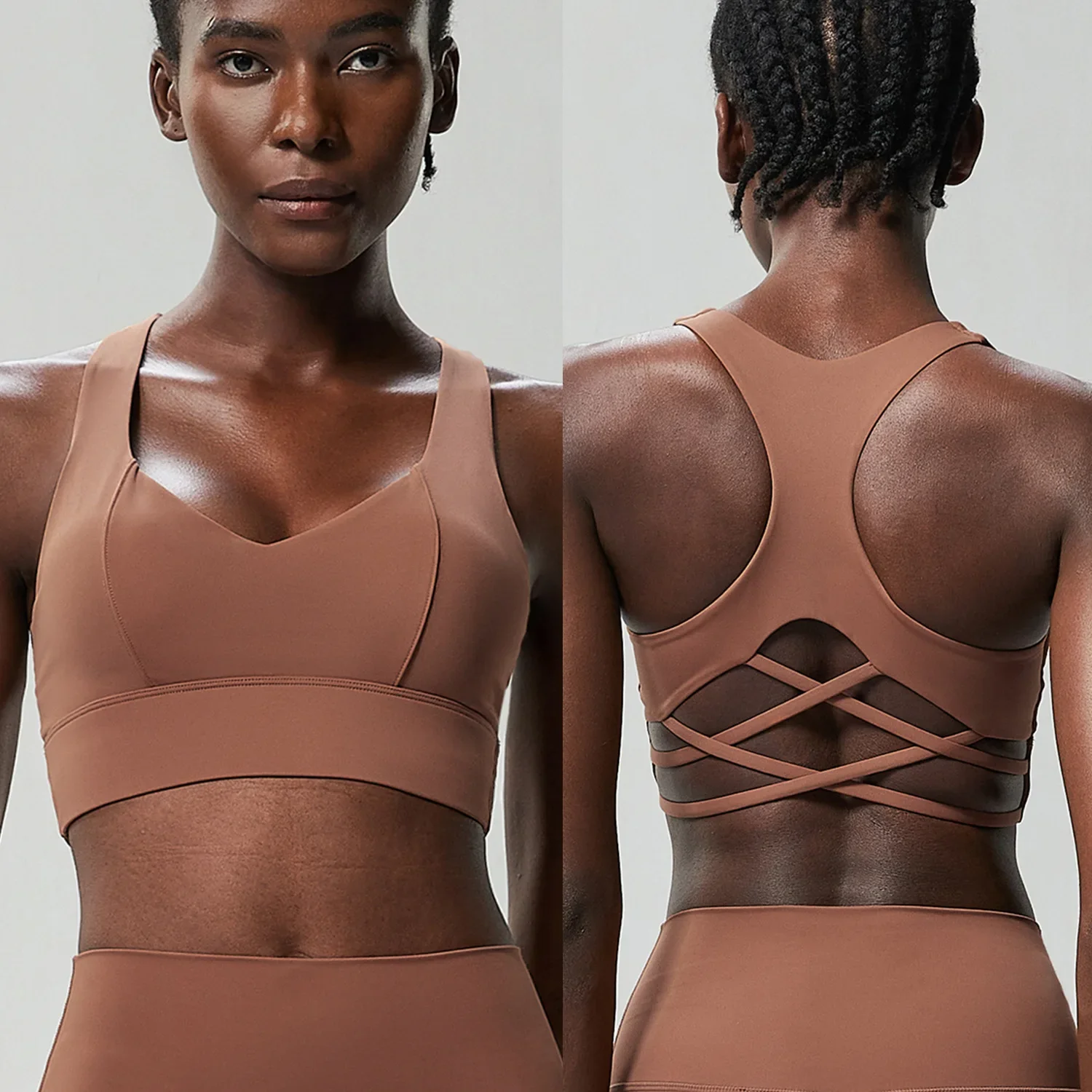 Женский бюстгальтер для фитнеса и йоги мягкое спортивное нижнее белье с эффектом