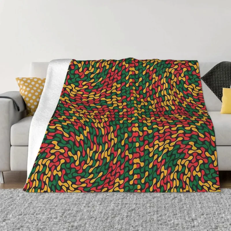 

Эфиопское художественное одеяло, Фланелевое удобное мягкое флисовое покрывало