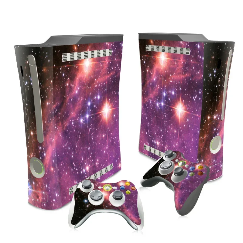 30 designs Whole Body Protective Vinyl Skin Decal Cover for Xbox 360 fat Console Skins Wrap Sticker