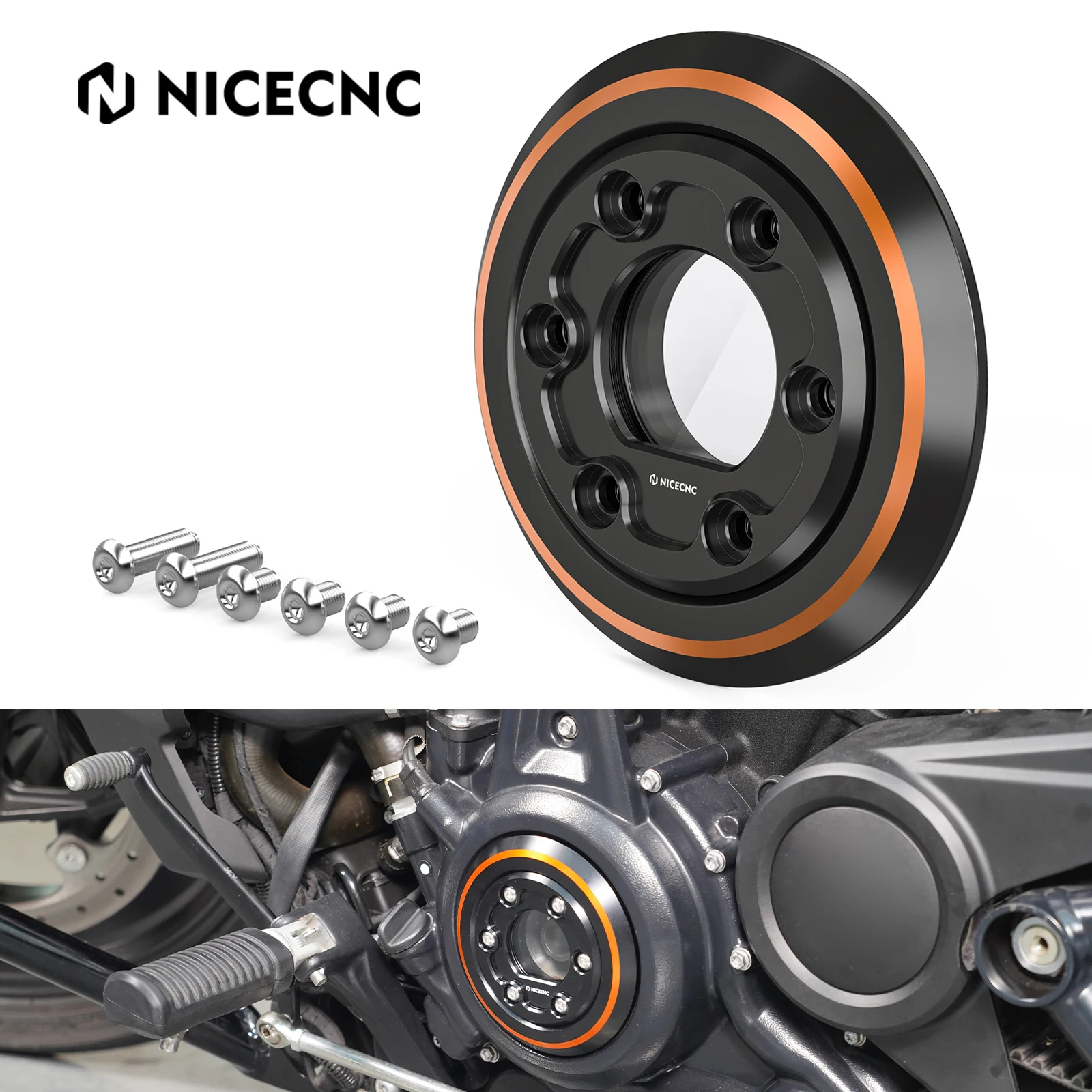 Прозрачная крышка вилки генератора мотоцикла для Harley RH1250S Sportster S RA1250 Pan America 1250 2021 2022 2023 2024