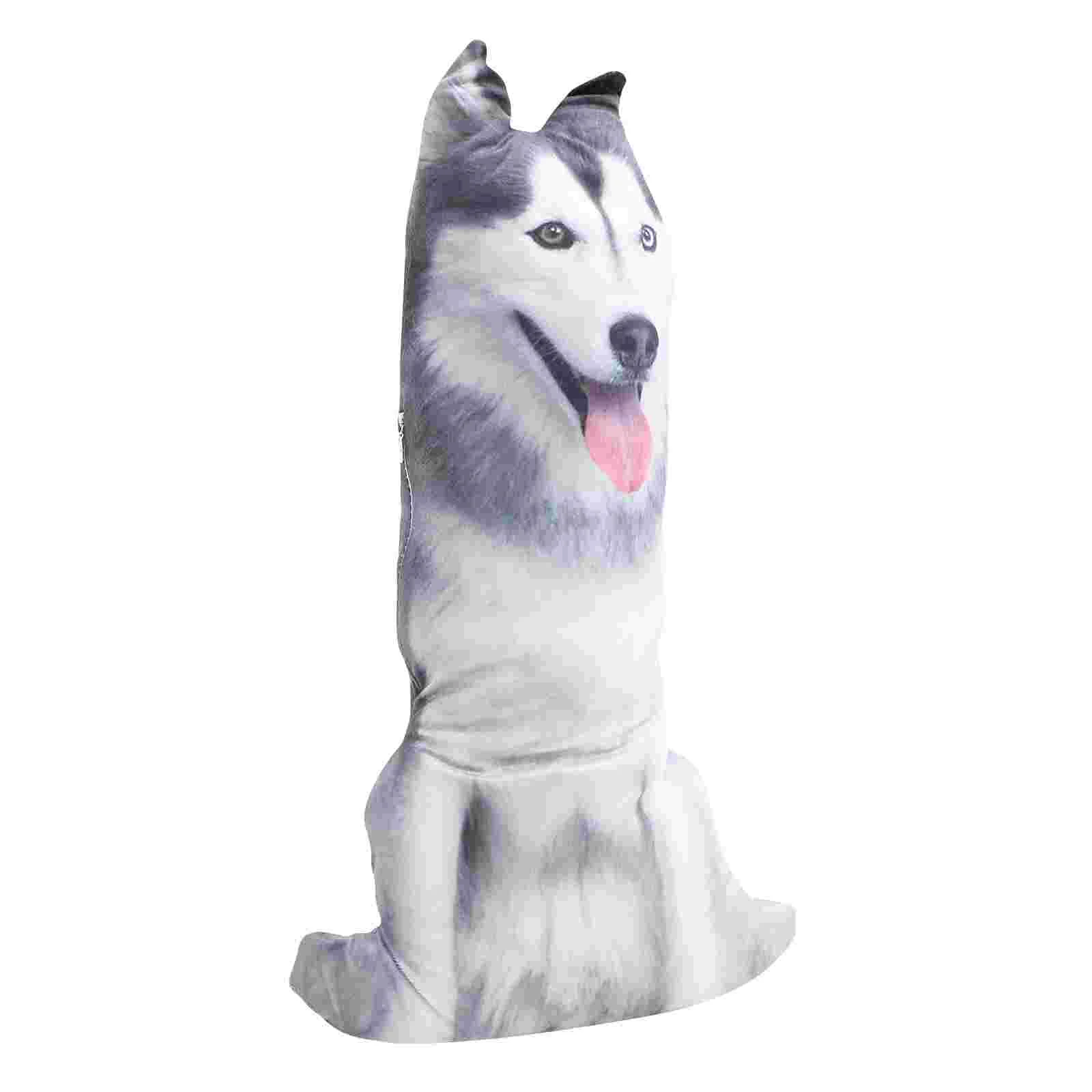 

Stuffed Throw Pillow Lovely 3D Dog Molding Plush Stuffed Pillow Back Cushion