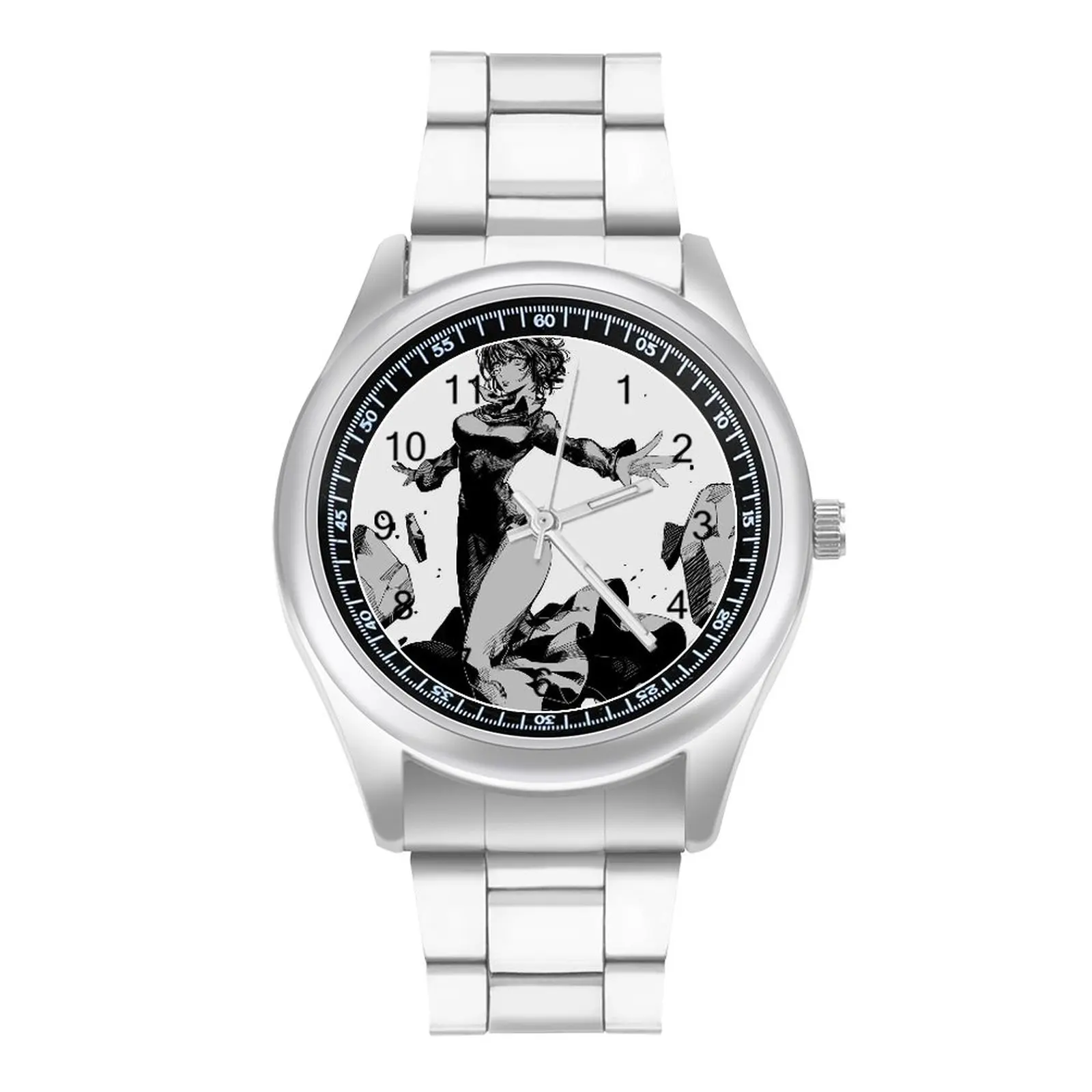 

One Punch Man Blizzard of Hell Quartz Watch Fubuki Rocks Strong Girl Wrist Watch Design Stainless Travel Fashion Wristwatch