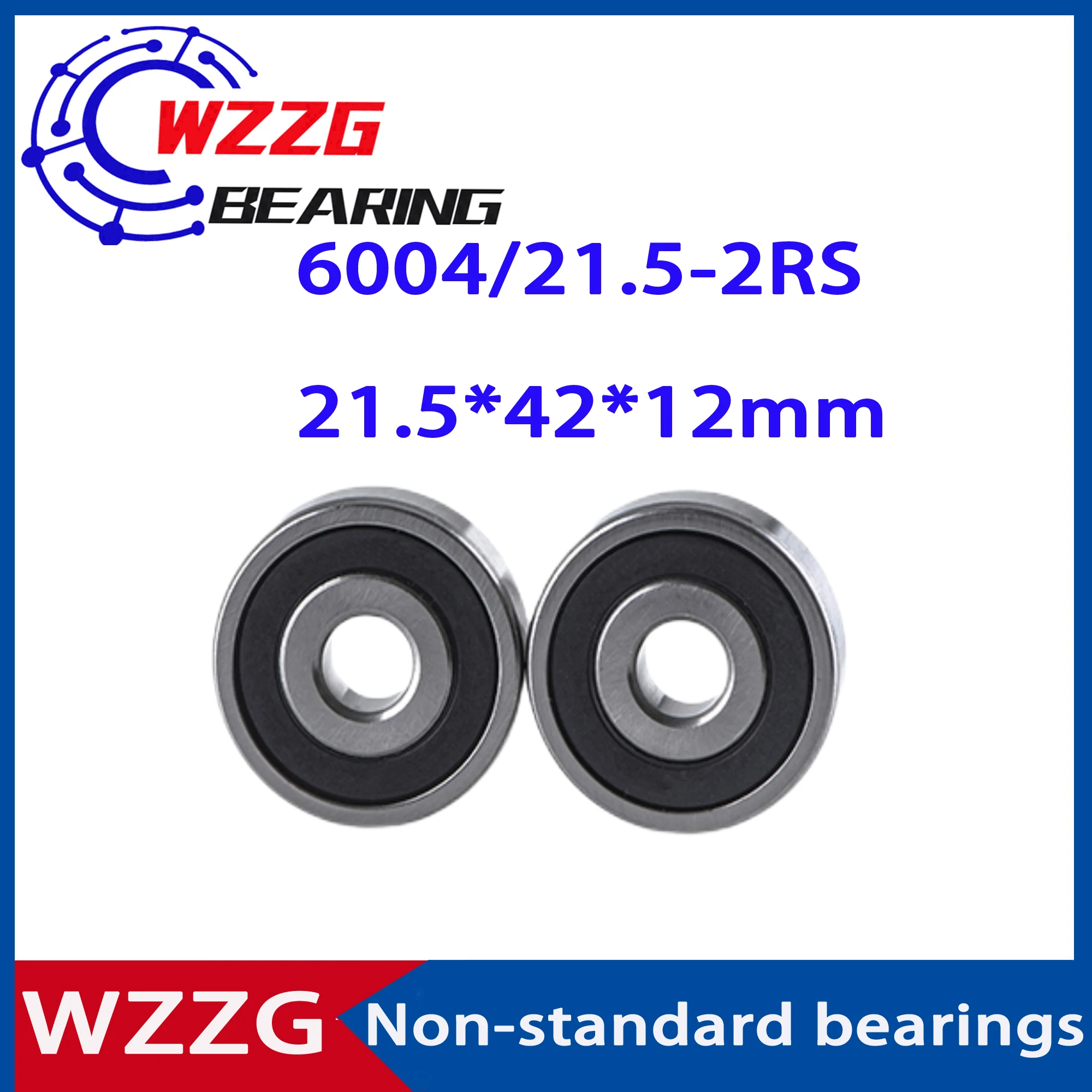 

4 шт., нестандартный подшипник WZZG 6004/21.5-2RS 6004LUV 21,5*42*12 мм