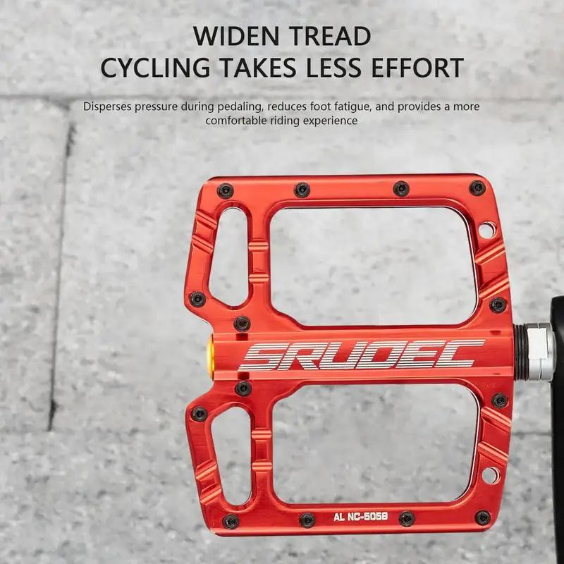 Алюминиевые педали для горных велосипедов нескользящие легкие велосипедные из