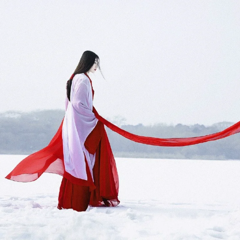 

Платье WeiJin Hanfu, Женский старинный китайский костюм для девочки, Классическая сказочная одежда, женская одежда большого размера для выступлений, национальная одежда