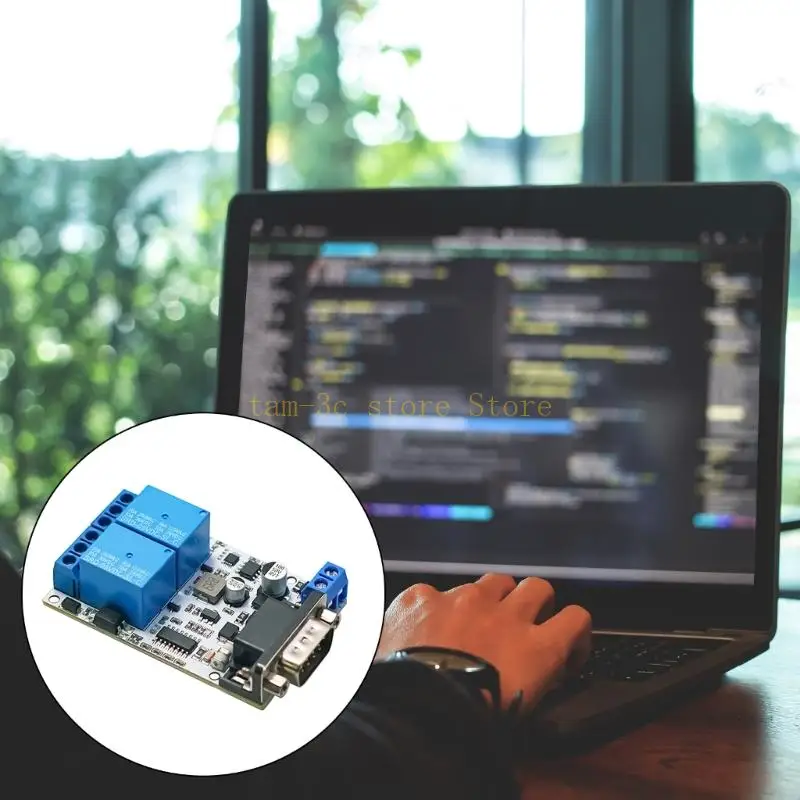 Модуль реле Modbus RTU 5-32 В RS232 8 бит MCU SP3232 источник питания передача данных домашний
