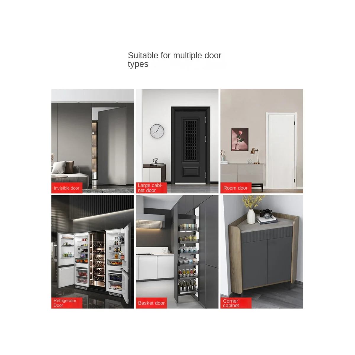 Сверхмощная защелкивающаяся фурнитура для шкафа 8 магнитных элементов и замок