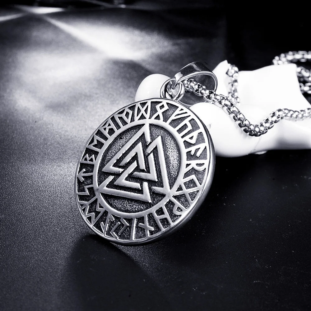 Винтажное ожерелье-подвеска из нержавеющей стали 316L подвеска в стиле панк Викинг