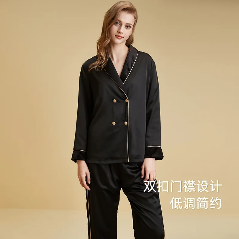 Women's Pajamas Sleepwear Pajama Sets Woman 2 Pieces Loungewear Velvet Pyjamas Winter Night Wears For Women Warm House Cloth