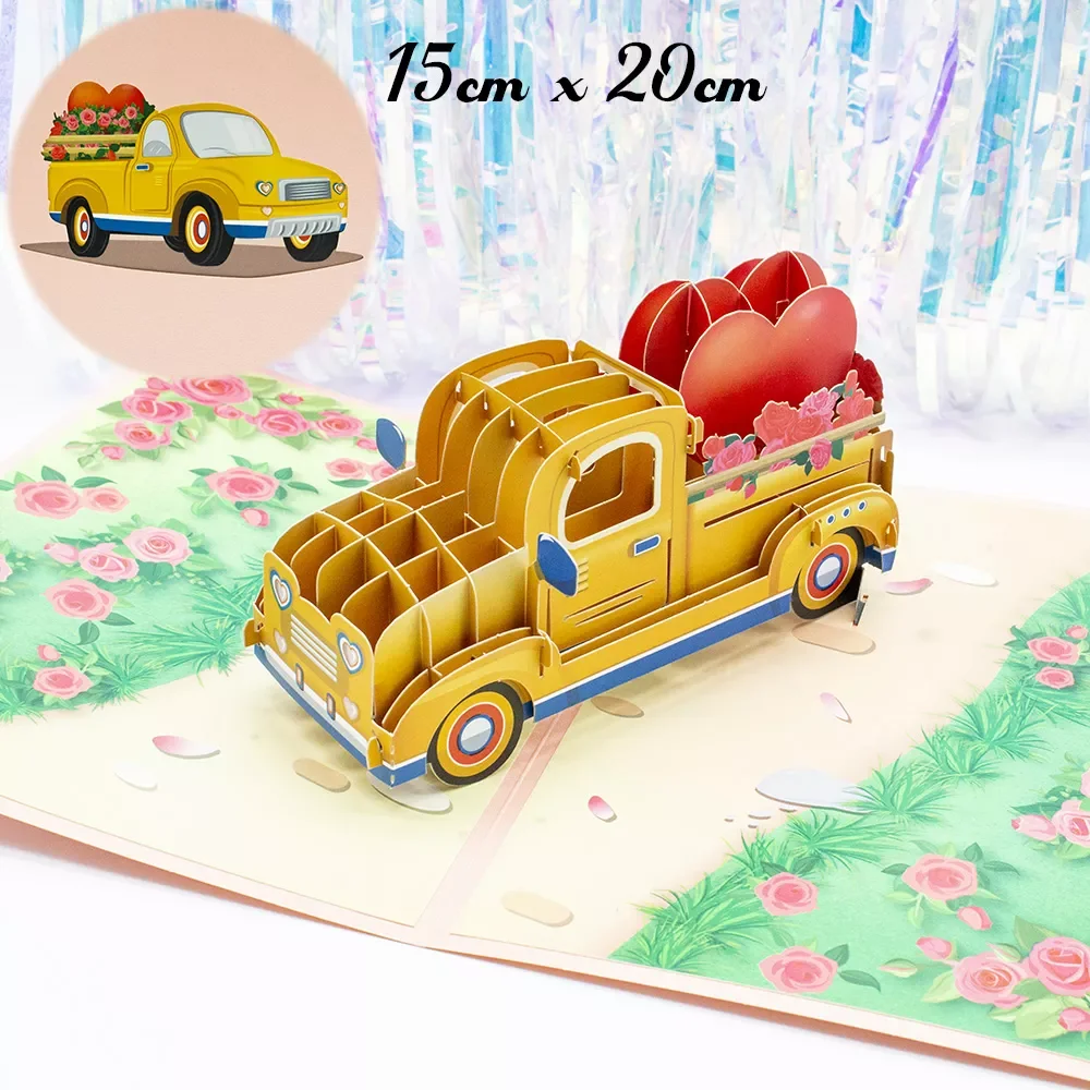 

Pop Up Flower Greeting Cards Wedding Card Anniversary Thanksgiving Valentines Day Birthday Gift Thank You Card Handmade Cards
