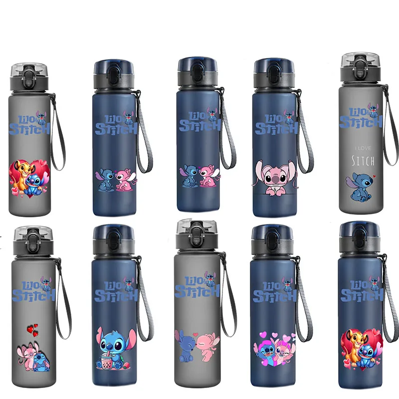 Милая стежка чашка для воды портативная пластиковая большая емкость мультяшная