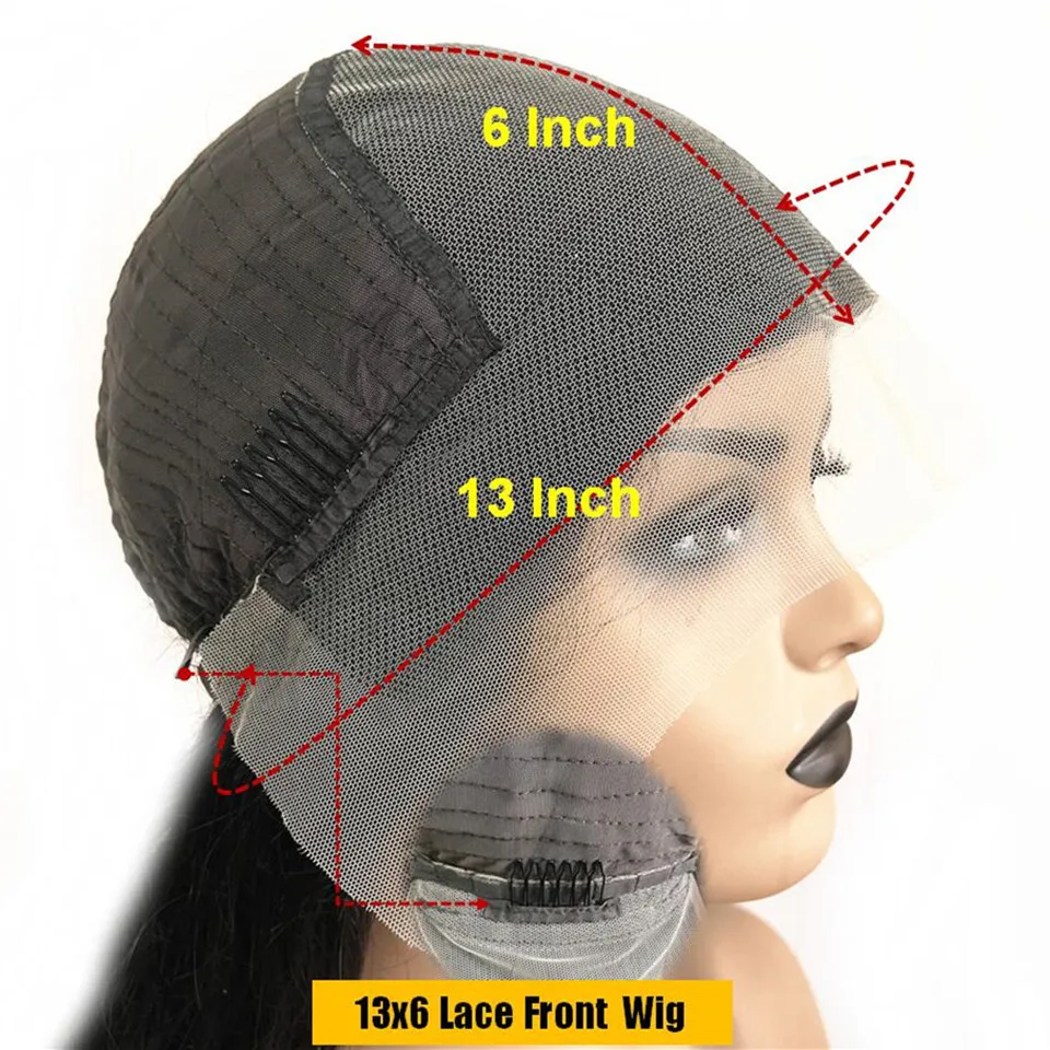 Короткий парик из натуральных волнистых волос 13x6 парики на сетке спереди