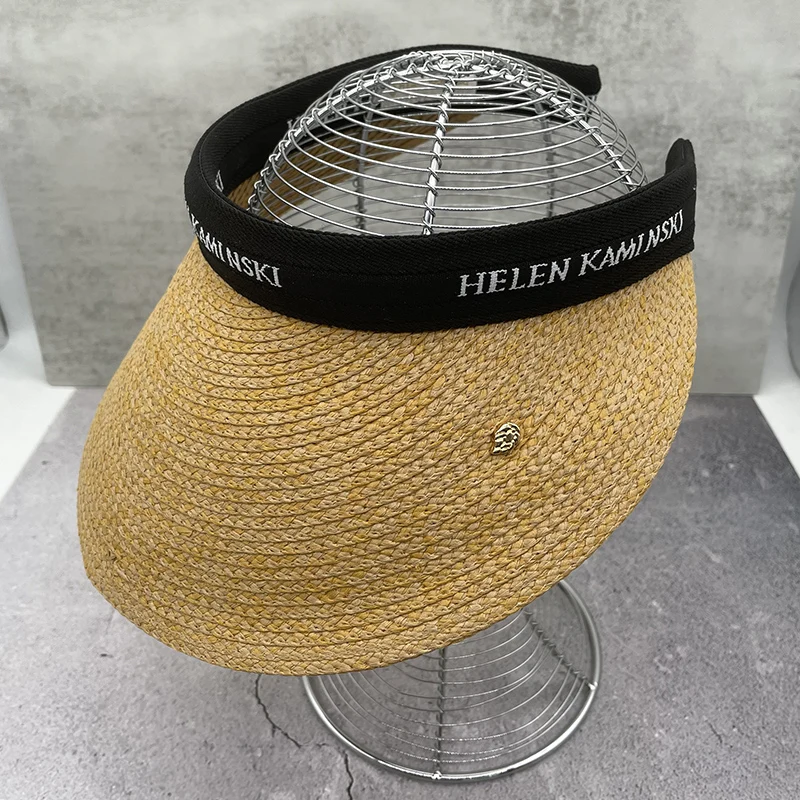 

Шляпка от солнца с козырьком Женская, Соломенная Панама ручной работы, с защитой от УФ излучения, в стиле кэжуал, для летнего сезона