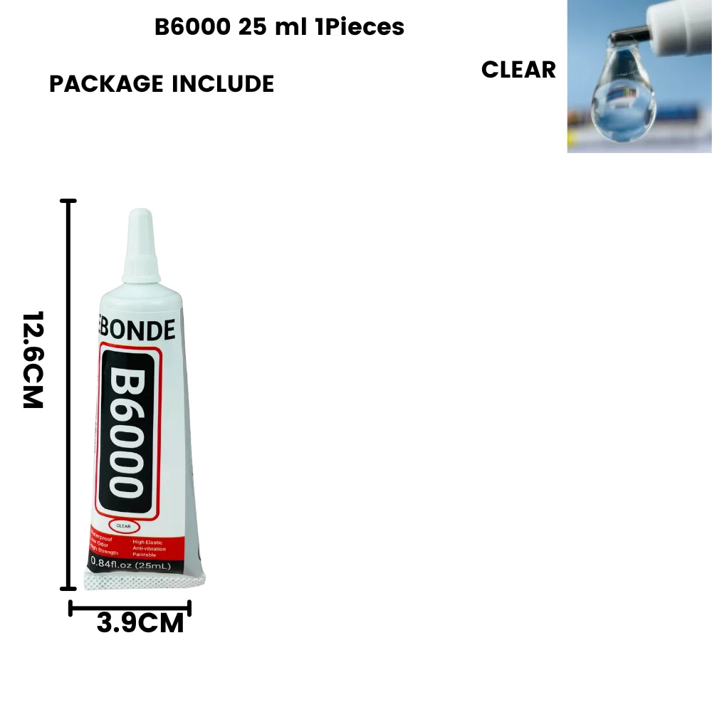 

Прозрачный контактный клей B6000 для ремонта