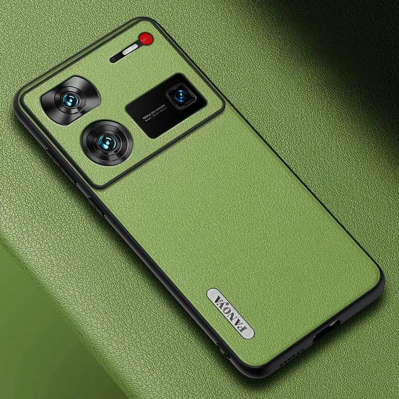 Для Nubia Z60 Ultra Чехол Мягкая веганская кожа Защитная задняя крышка для nubia Z50Ultra