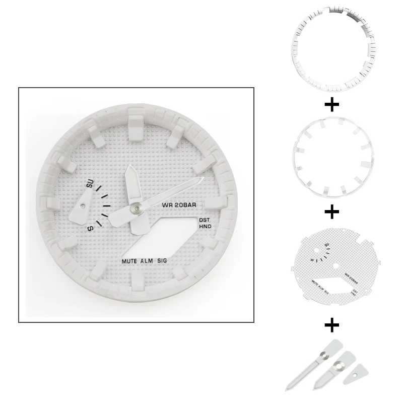 1-GA2100 Циферблат часов + часовой генератор кольцо стрелки для G Shock GA-2100/2110 замена