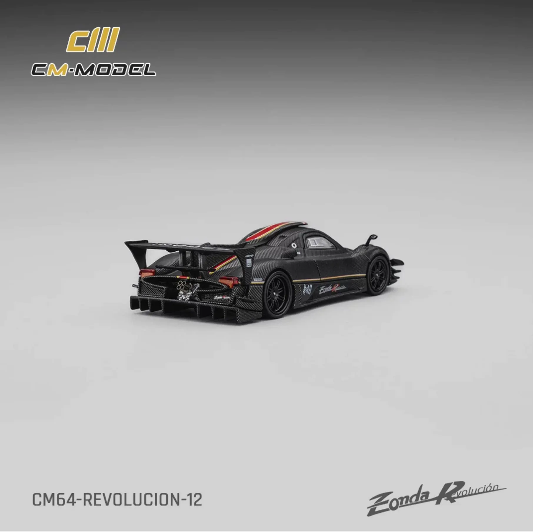 Фото CM Модель 1:64 Zonda R Evolusion Track, карбоново-черная, литая модель автомобиля №5