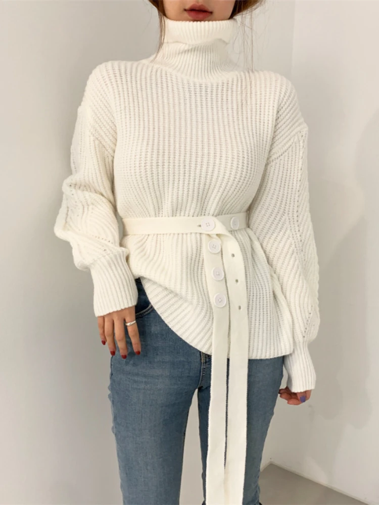 

Women Sweater Fall 2022 Women Clothing Pullover Female Knitting Sweaters Skinny Tops Loose Elegant Knitted Outerwear Thick Slim