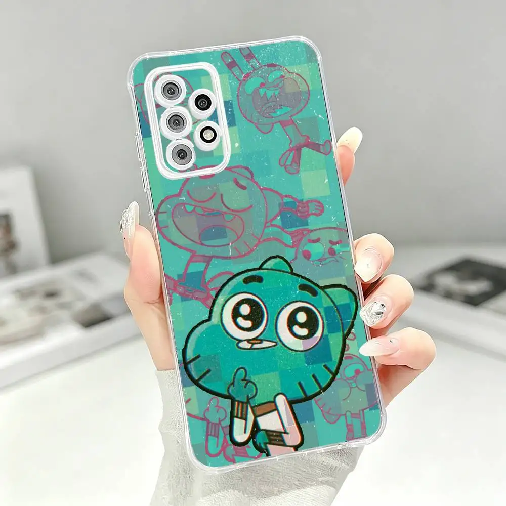 Фото Прекрасный прозрачный мягкий силиконовый чехол G-Gumball W-Watterson для Samsung S25 S24 S23 S22 S21 Plus №3