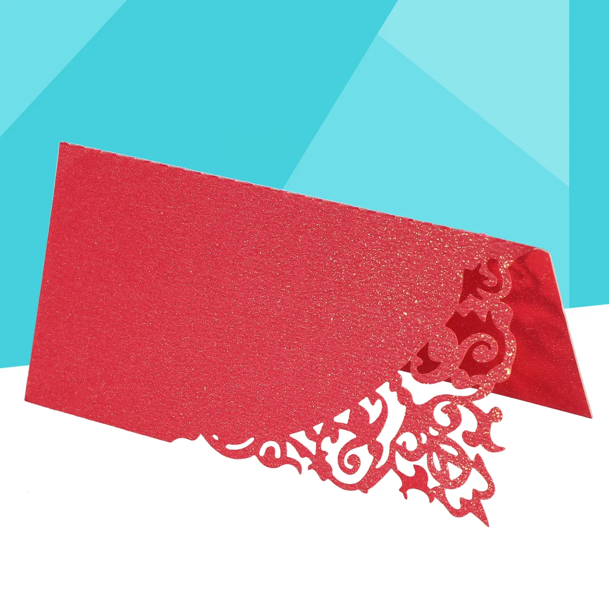

50Pcs Flower Hollow Place Ingenious Stylish Chic Number Cards for Wedding Party