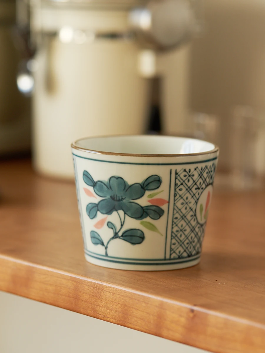 

Retro Latte Coffee Cup, Premium, Small Ceramic Cup, Flower Cup, Home Exquisite Afternoon Tea Set