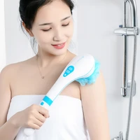 5 in 1electric body brush exfoliating massage brush foot scrubber bath sponge body scrub bath accessories