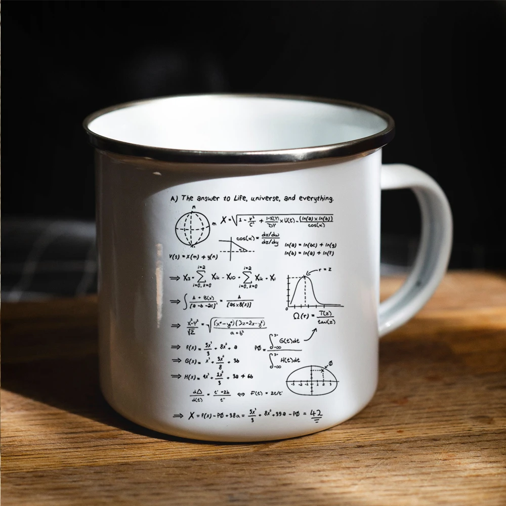 

The universe mystery formula Enamel Mug - school coffee Mug - The university students tea cup