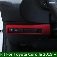 head lights headlight lamp switch button cover trim bezel decor molding stainless steel interior for toyota corolla 2019 2022