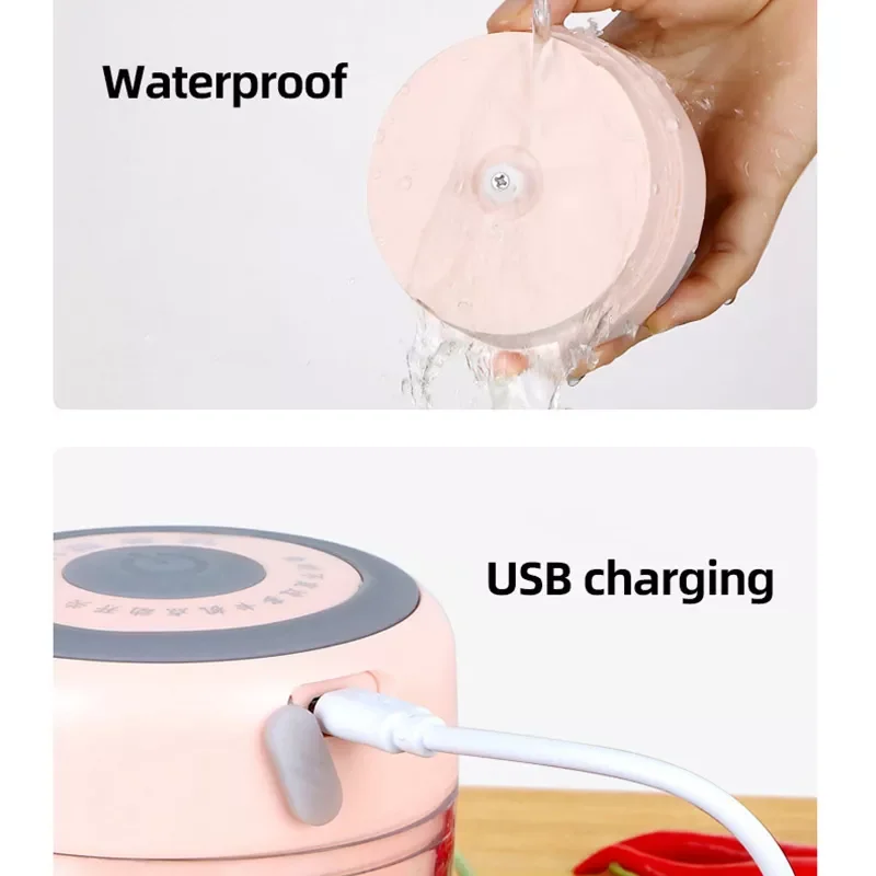 

Кухонный электроизмельчитель NEW2023, давилка чеснока, мясорубка, перезаряжаемая мини-измельчитель для чеснока и овощей