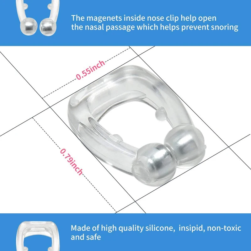 Магнитное средство против храпа устройство для предотвращения тихий зажим носа