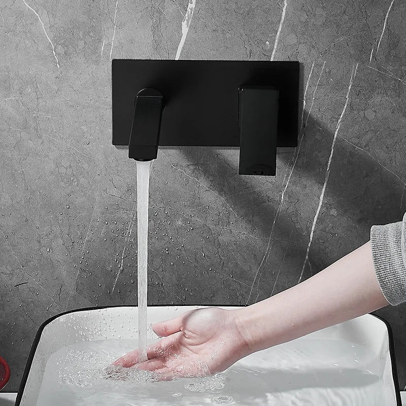 Настенный кран для отеля со скрытой установкой встроенный в стену скрытый