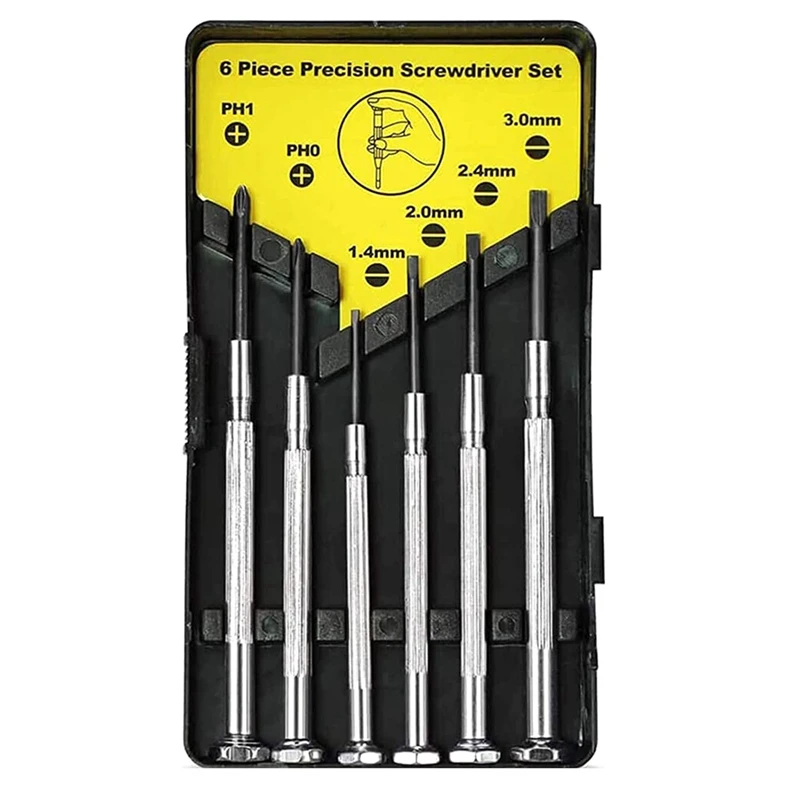 

10Piece Small Screwdriver Set Precision Power Screwdriver Kit For Jewelry Repair, Watch Repair. With 6 Different Size
