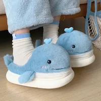 Домашние тапочки с китом #2