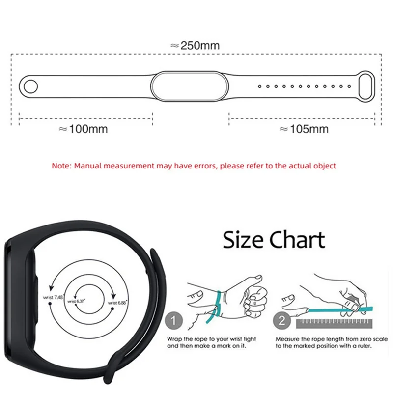 Strap For Xiaomi Mi Band 6 5 4 3 7 Bracelet MiBand 5 4 6 Sport Silicone Replacement Wristband Mi Band 7 Smartwatch Accessories