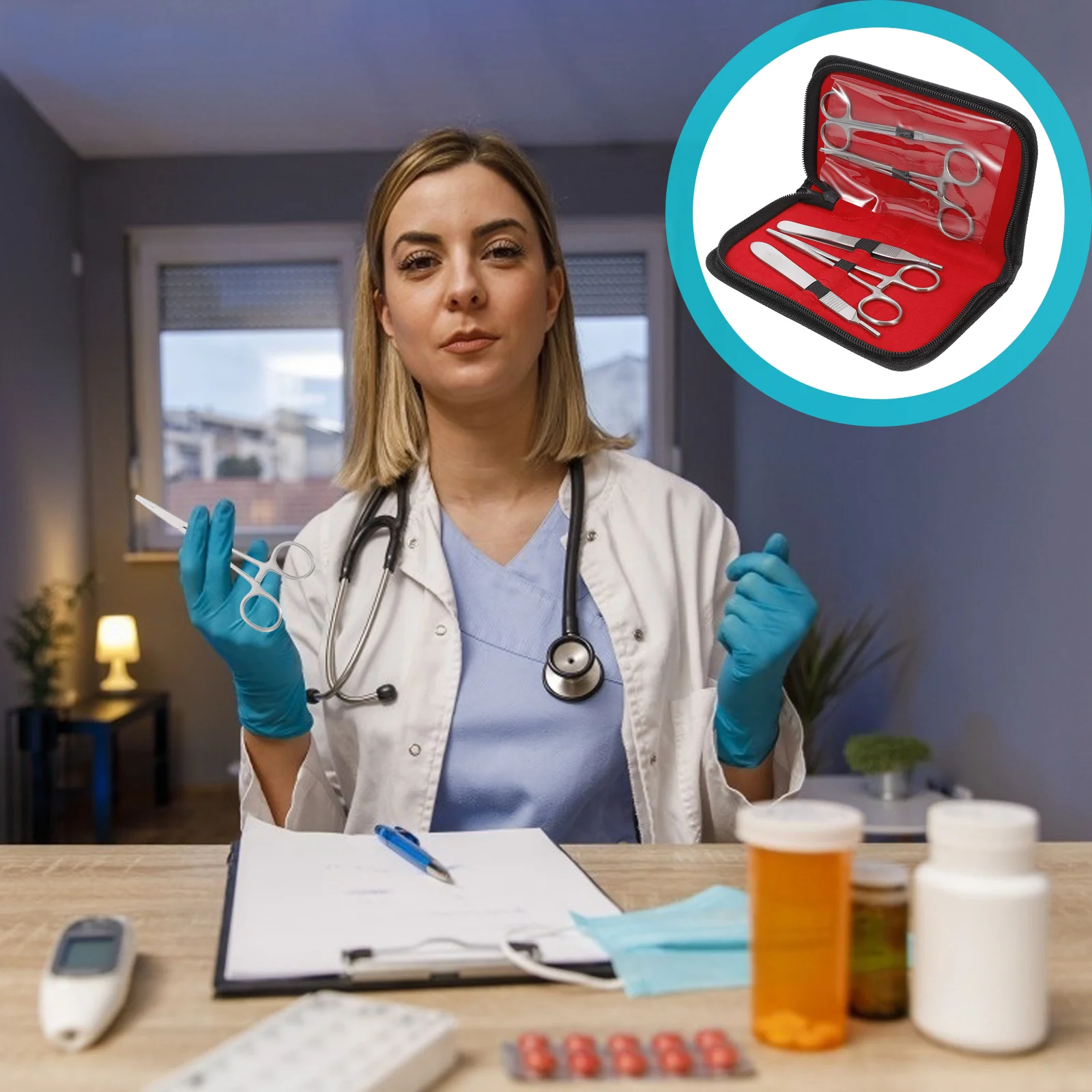 

Suture Kit Tools Suturing Practice Student Training Trainer Natural Wounds Device Biological Dissection Skill