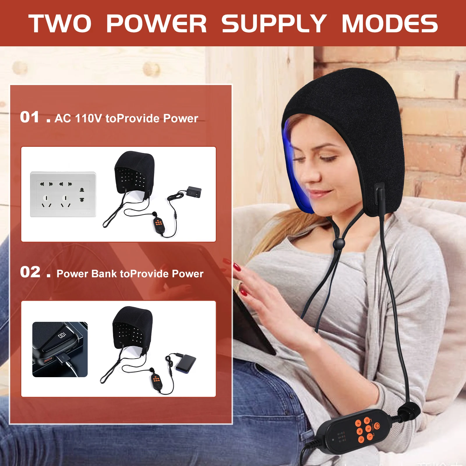 Meetu 650nm 810 Лазерная светодиодная красная фототерапия головки устройства для