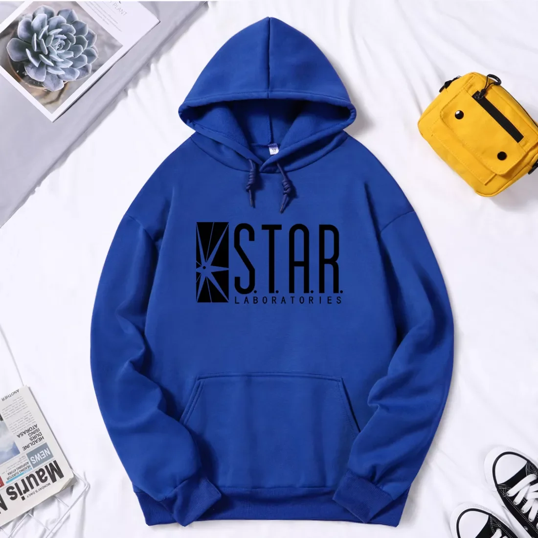 

2023New s.t.a.r.Labs Printed Mens Sweatshirts Casual K-pop Tops Long Sleeve Autumn Pullovers Leisure Hip Hop Clothing Streetwear