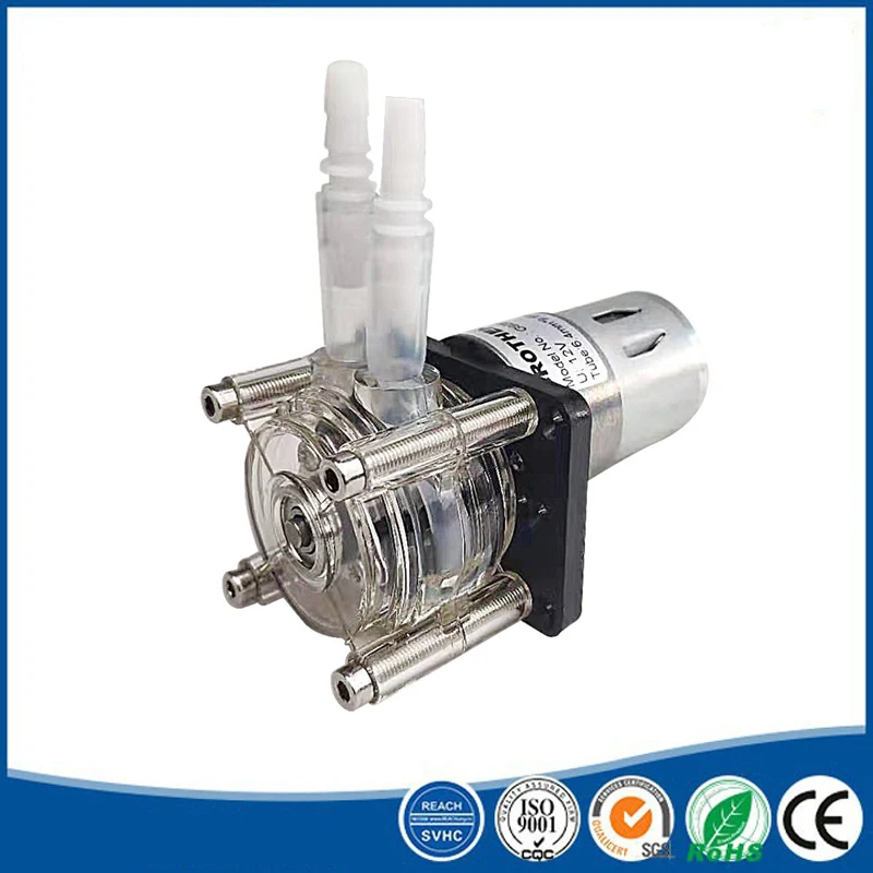 

12v 24V Metering Pump Vacuum Pump 500ml/min Flat Type Large Flow Peristaltic Pump Easy to Install Peristaltic Pump