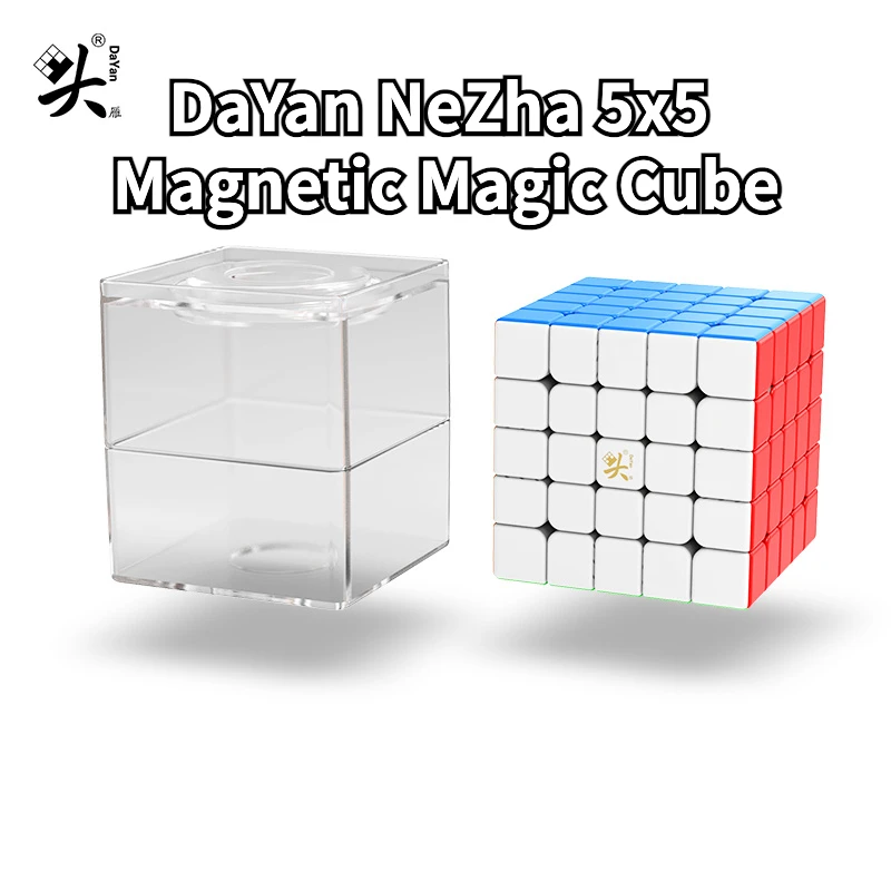 [Funcube] DaYan NeZha 5x5 Магнитный магический куб DAYAN 5 м Nezha 5x5x5 м Профессиональный скоростной магический куб для соревнований Магнитный куб