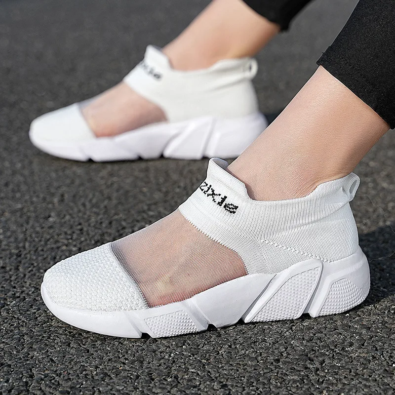 Summer Hot Colour Sock Sneakers Men Lightweight Breathable Men's Running Shoes Size 35-47 Chunky Couple Shoes tenis masculino