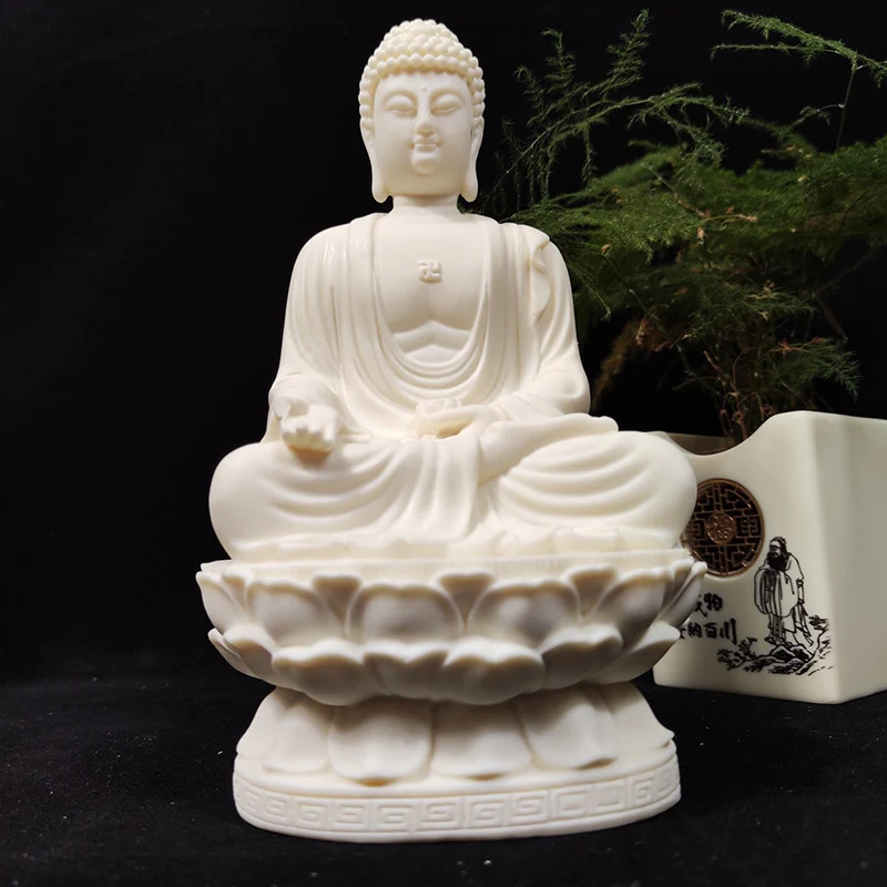 

Sakyamuni Buddha Figure Statue Resin Art Sculpture Chinese Buddha Statues Luxury Home Room Office Feng Shui Statue Free delivery