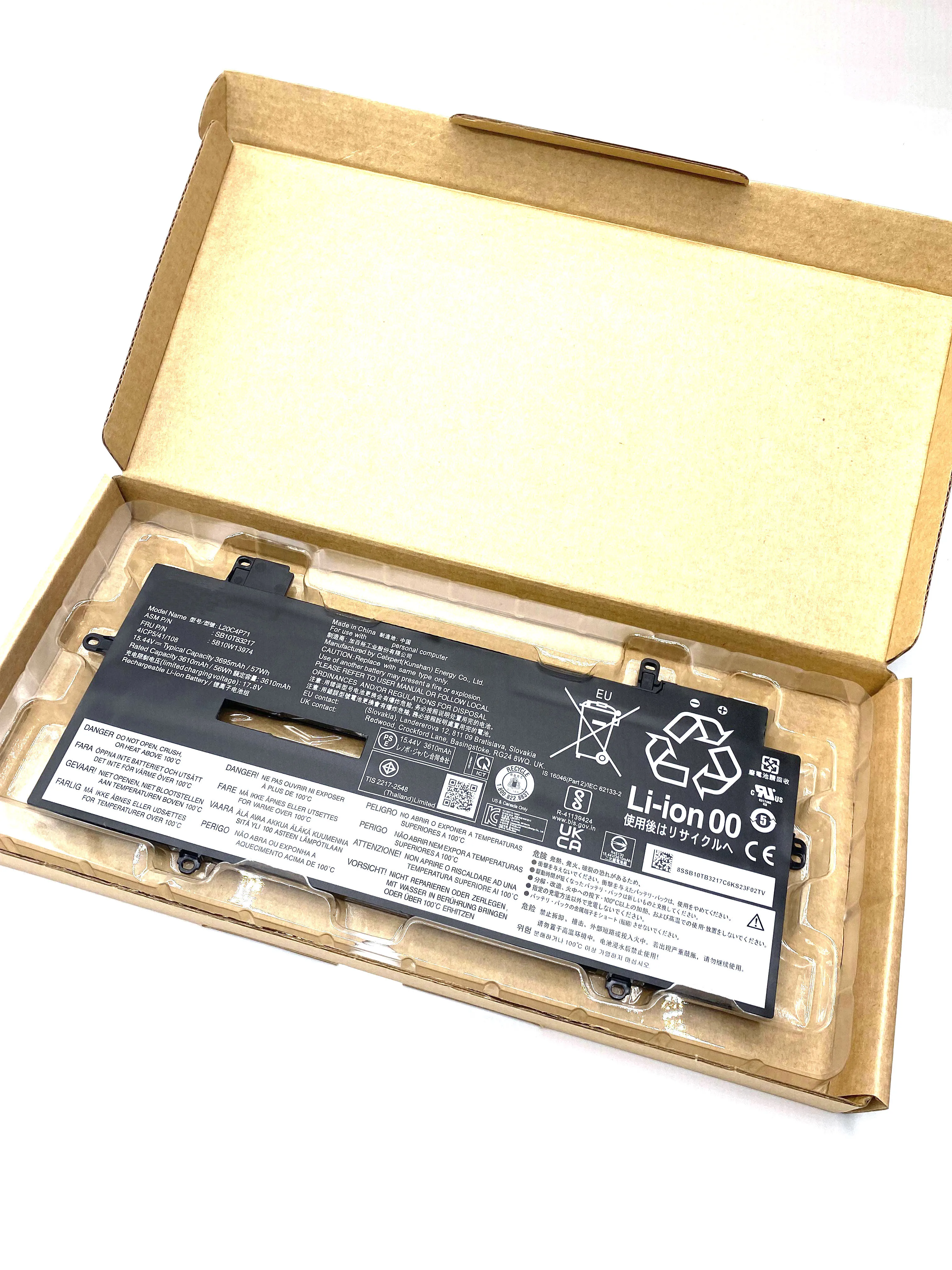 Новый аккумулятор для ноутбука L20M4P71 L20C4P71 L20D4P71 Lenovo ThinkPad X1 Yoga 6-го 7-го 8-го поколения