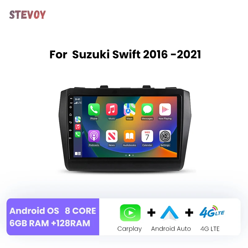

Автомобильный радиоприемник Carplay DSP 2 din Android 12 для Suzuki Swift 2016 2017 2018 2019 2020 2021 навигация GPS мультимедийный плеер 8G 128GB