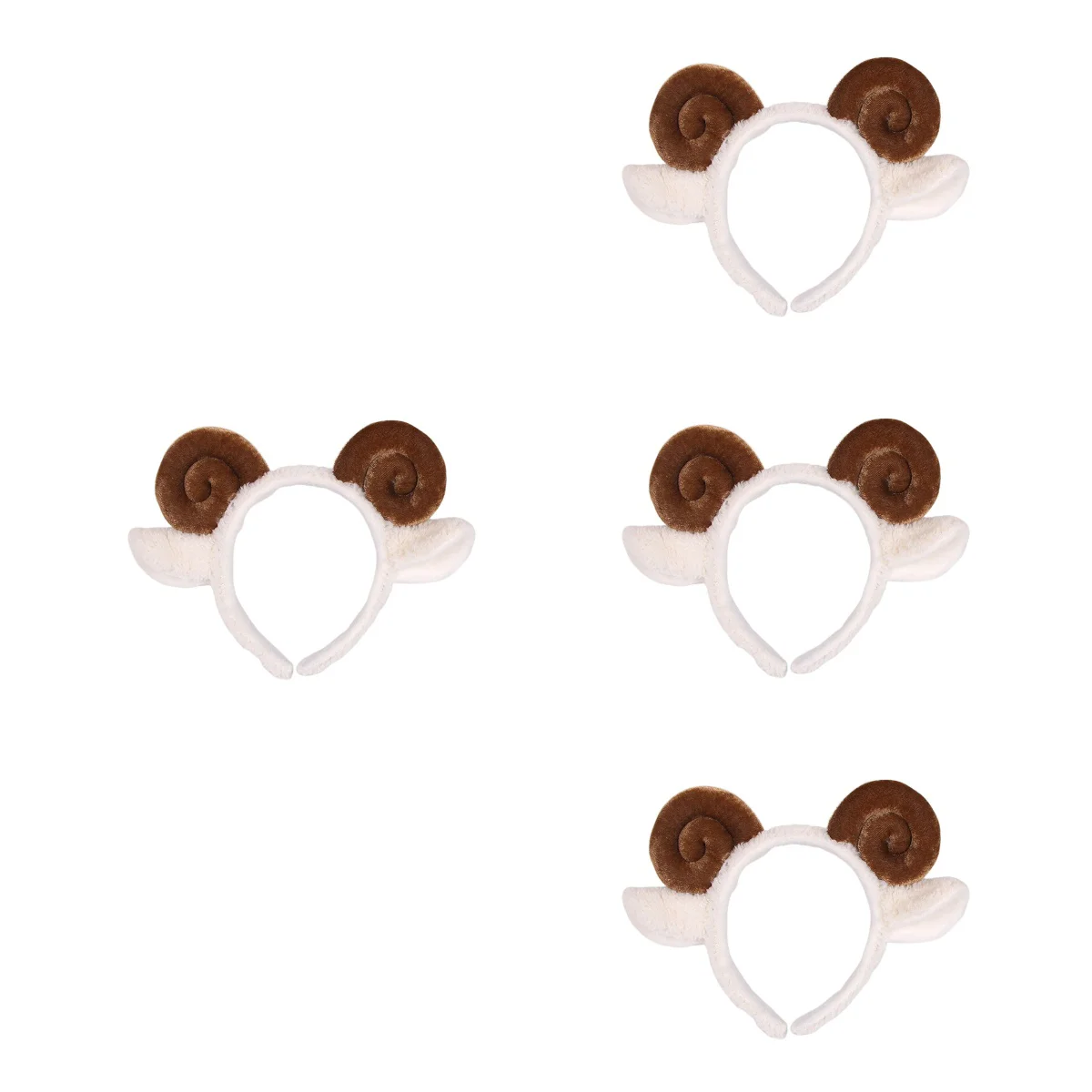 4 шт. обручи для волос с кофейным шофаром декоративная повязка на голову