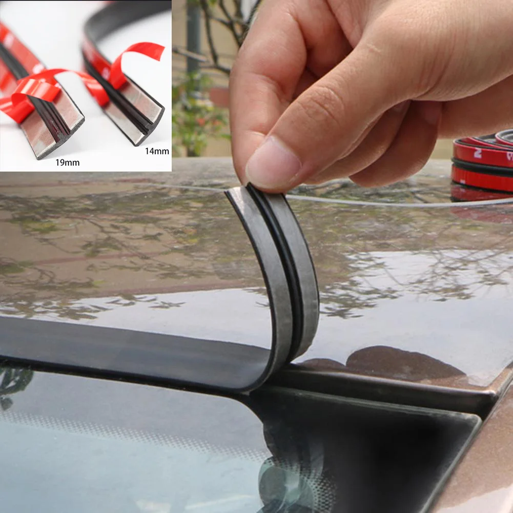 

Rubber automobile edge T-shaped sealing strip Roof windshield protector waterproof strip Window seal rainproof accessories